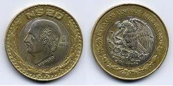 20 Centavo Mexiko (1867 - ) Bimetall Miguel Hidalgo