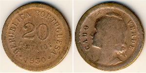 20 Centavo Cape Verde (1456 - 1975) Bronze 