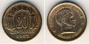 20 Centavo Chile Bronze 