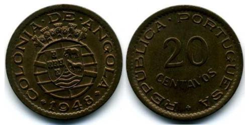 20 Centavo Portugal / Portuguese Angola (1575-1975) Bronze 