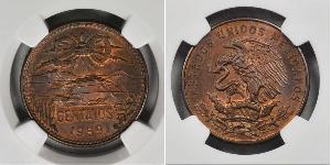 20 Centavo United Mexican States (1867 - ) Bronze 