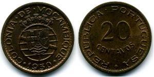 20 Centavo Mozambico Bronzo 