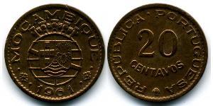 20 Centavo Mozambico Bronzo 