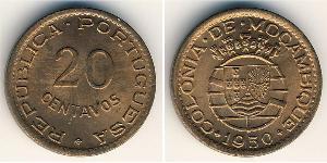 20 Centavo Mozambico Bronzo 
