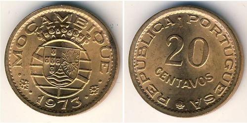 20 Centavo Mozambico Bronzo 