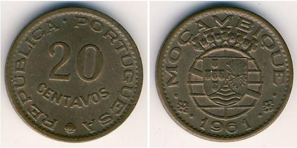 20 Centavo Mozambico Bronzo 