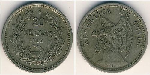 20 Centavo Chile Copper/Nickel 