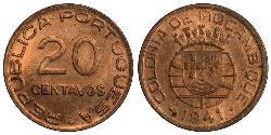 20 Centavo Mozambique Cuivre 