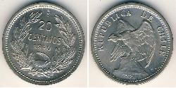 20 Centavo Chile Kupfer/Nickel 