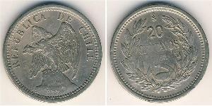 20 Centavo Chile Kupfer/Nickel 