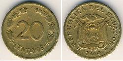 20 Centavo Ecuador Messing 