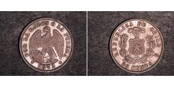 20 Centavo Chile Plata 