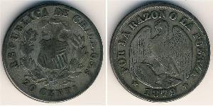 20 Centavo Chile Plata 