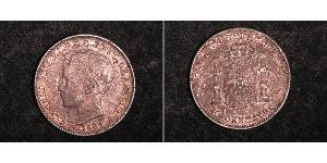 20 Centavo Puerto Rico Plata Alfonso XIII of Spain (1886 - 1941)