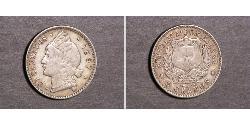 20 Centavo República Dominicana Plata 