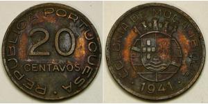 20 Centavo Mozambico Rame 