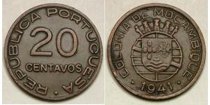 20 Centavo Mozambico Rame 
