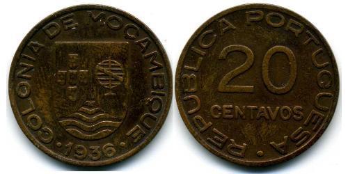 20 Centavo Mozambico Rame 