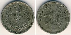20 Centavo Cile Rame/Nichel 