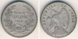 20 Centavo Chile Silber 