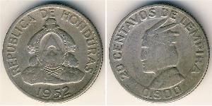 20 Centavo Honduras Silber 