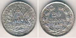 20 Centavo Nicaragua Silber 