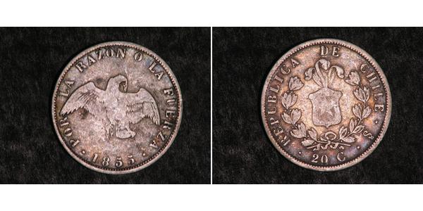 20 Centavo Chile Silver 