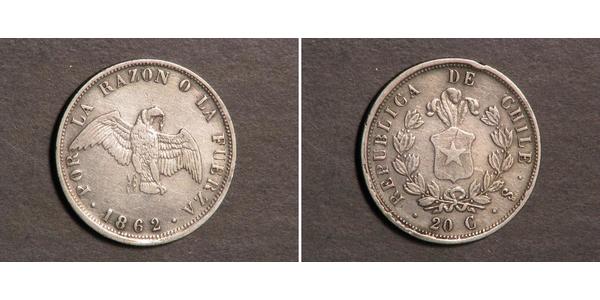20 Centavo Chile Silver 