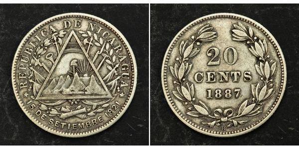 20 Centavo Nicaragua Silver 