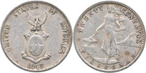 20 Centavo Philippines Silver 