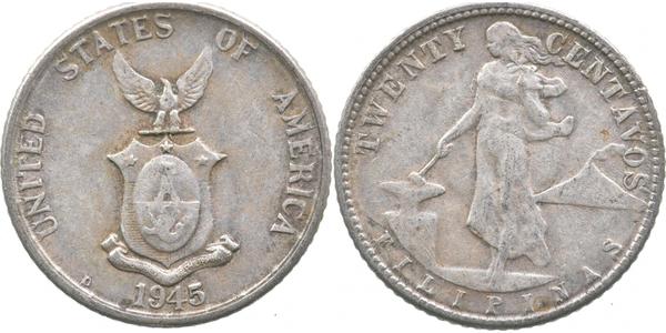 20 Centavo Philippines Silver 