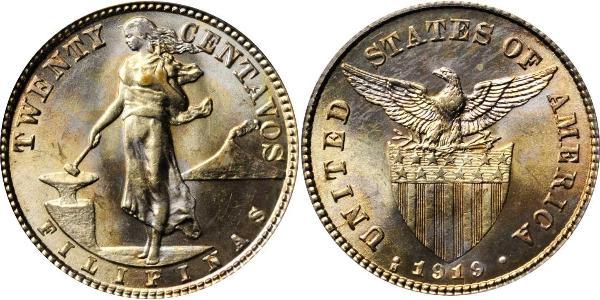 20 Centavo Philippines Silver 