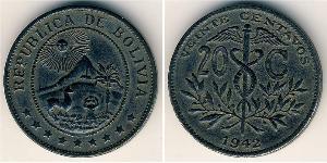 20 Centavo 玻利維亞 Zinc 