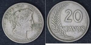 20 Centavo Peru  