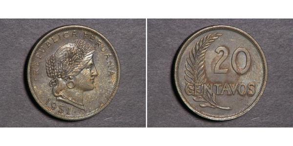 20 Centavo Pérou  
