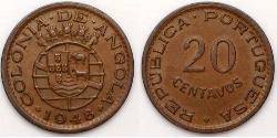 20 Centavo 葡屬西非 (1575 - 1975) / 葡萄牙  