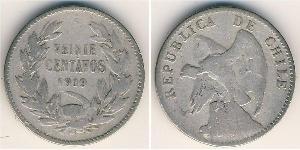 20 Centavo 智利 銀 