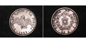 20 Centavo 智利 銀 