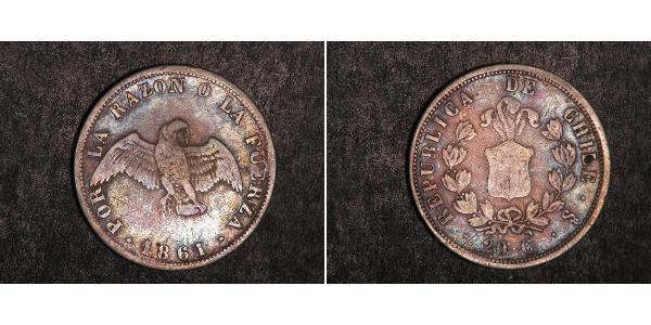 20 Centavo 智利 銀 