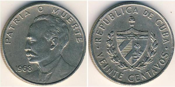 20 Centavo Cuba 銅/镍 