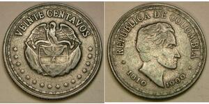 20 Centavo 哥伦比亚 銅/镍 