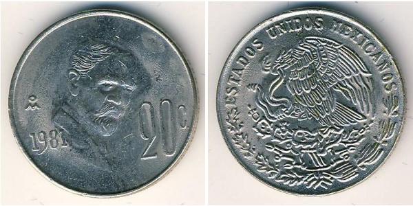 20 Centavo 墨西哥 銅/镍 
