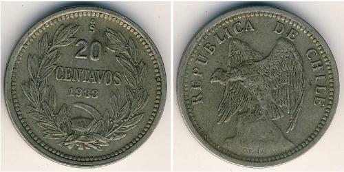 20 Centavo 智利 銅/镍 