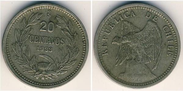 20 Centavo 智利 銅/镍 