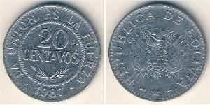 20 Centavo 玻利維亞 銅/镍 