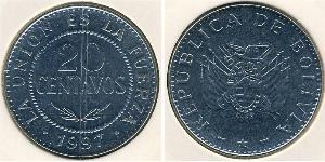 20 Centavo 玻利維亞 銅/镍 