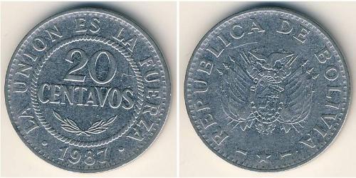 20 Centavo 玻利維亞 銅/镍 