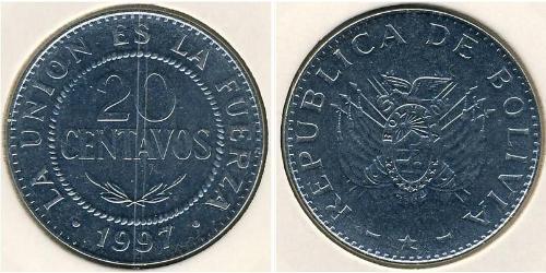 20 Centavo 玻利維亞 銅/镍 
