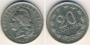20 Centavo 阿根廷 銅/镍 