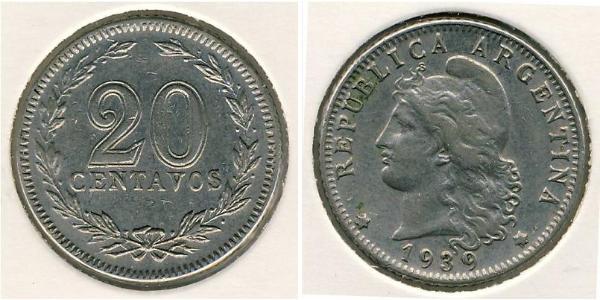 20 Centavo 阿根廷 銅/镍 